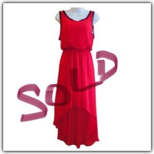 Stunning Red Hi Low Dress NWOT